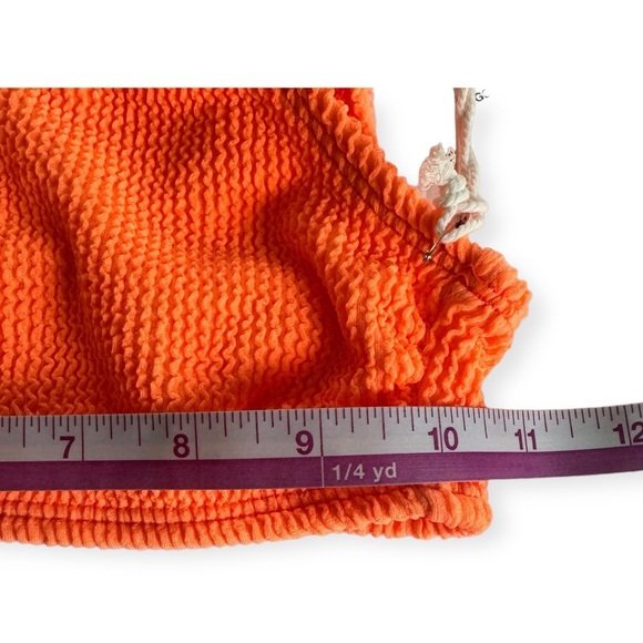 Good American Swimsuit Orange Cream  One Shoulder Top Sz 00/0 - Picture 4 of 5